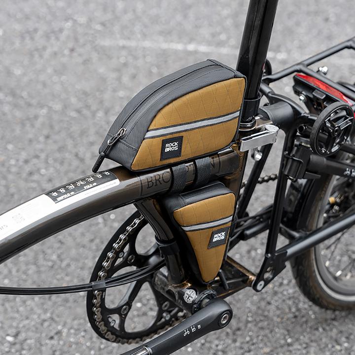 Image du produit Rockbros Triangle Bike Frame Bag 0.3l - Brown (Sacoche de cadre)