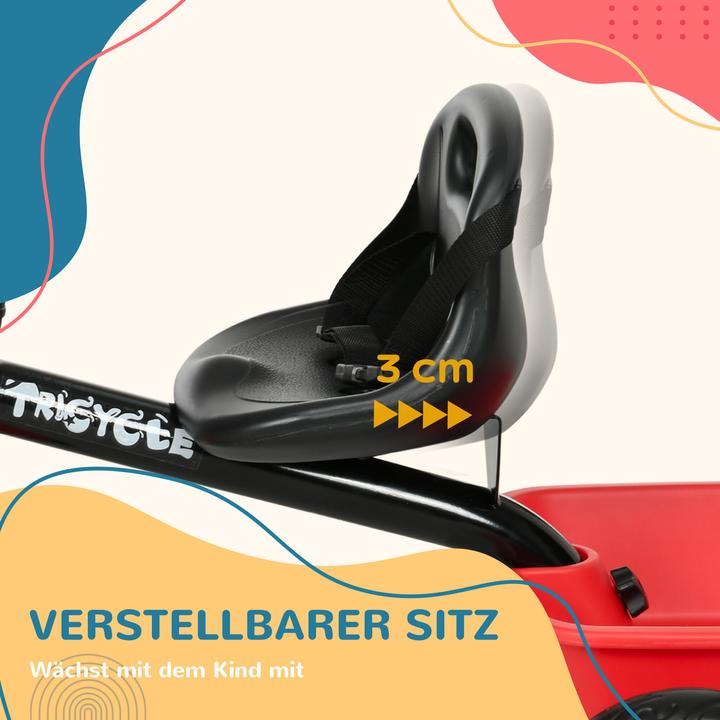 Image du produit Aiyaplay Tricycle pour enfants avec panier arrière