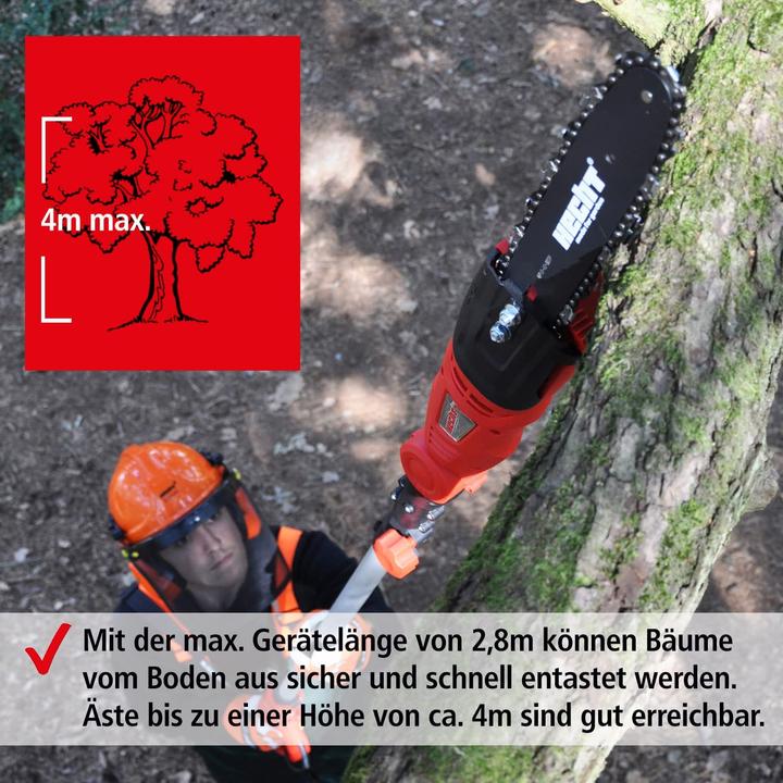 Actual product image Hecht 971 W High pruner (Electric chain saw)