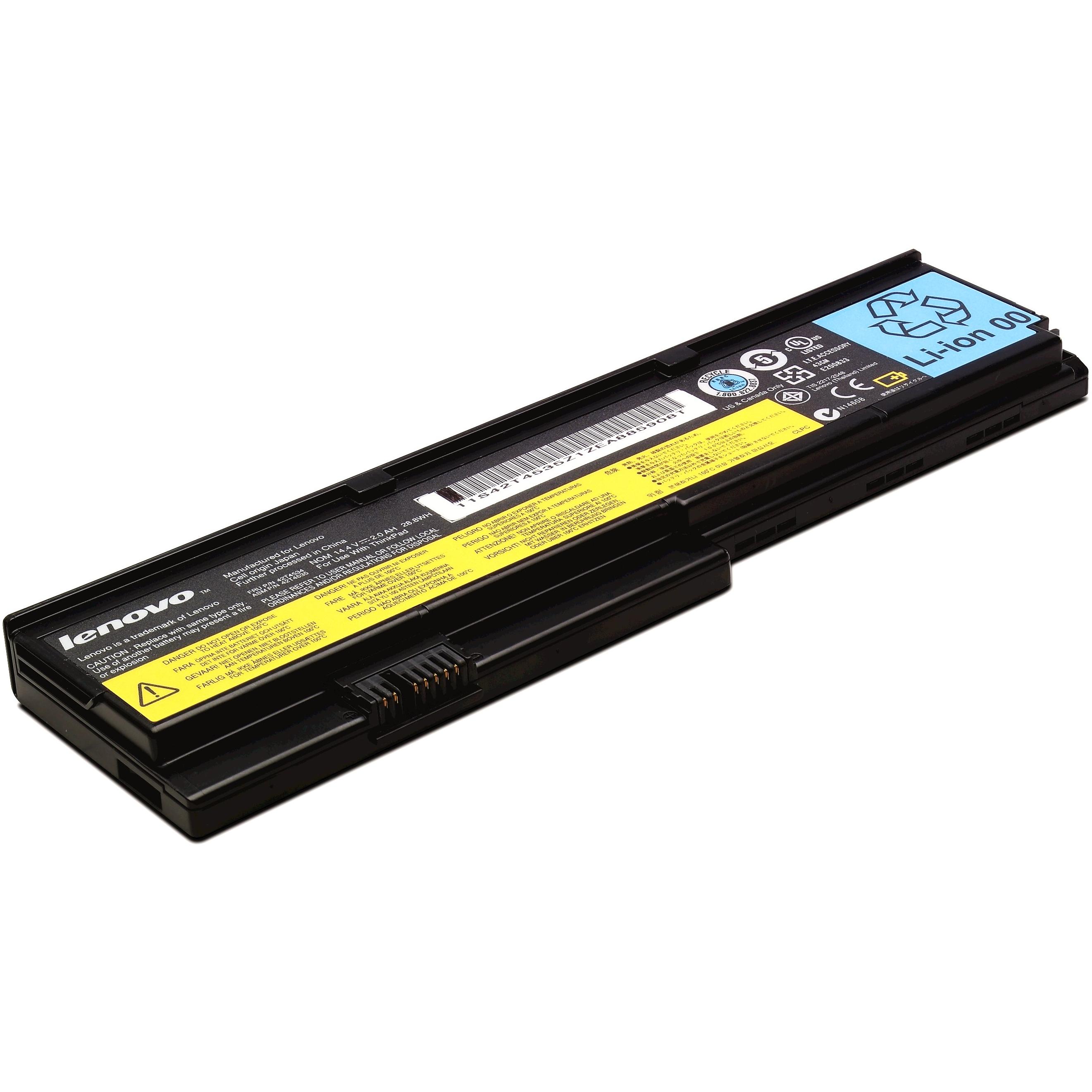 Lenovo 43R9253 ThinkPad Battery 47 (4 Zellen, 2000 mAh), Notebook Akku, Schwarz