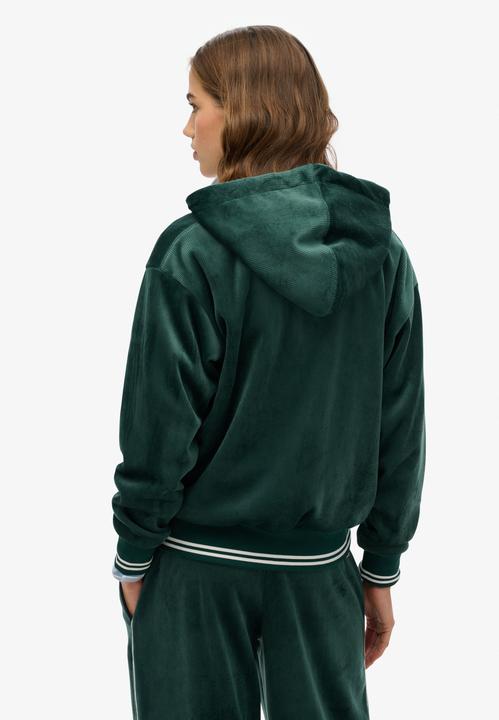 Image du produit Superdry Sweat à capuche zippé en velours Country Club (L)