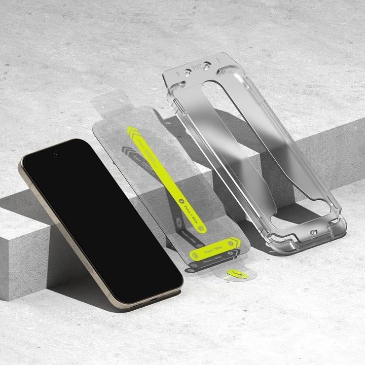 Actual product image Ringke Screen Protector for Pixel 9/9 Pro EASY SLIDE TEMPERED GLASS 2 pack, w installation Jig (2 Piece, Google Pixel 9)