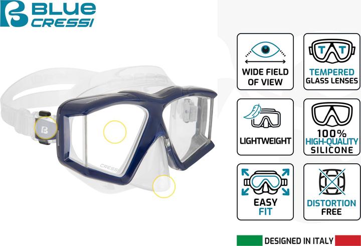 Actual product image Cressi Horizon Schnorchelmaske