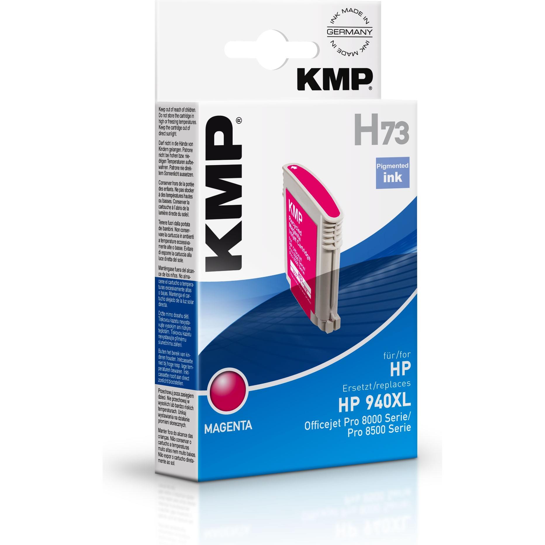 KMP, Druckerpatrone, Tinte ersetzt HP940XL (C4908AE) (M)