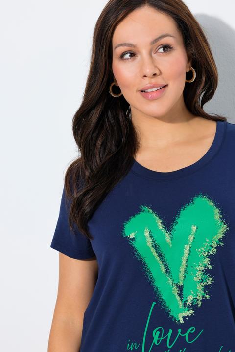 Actual product image Ulla Popken Love Short Sleeve Graphic Tee (50, 52)