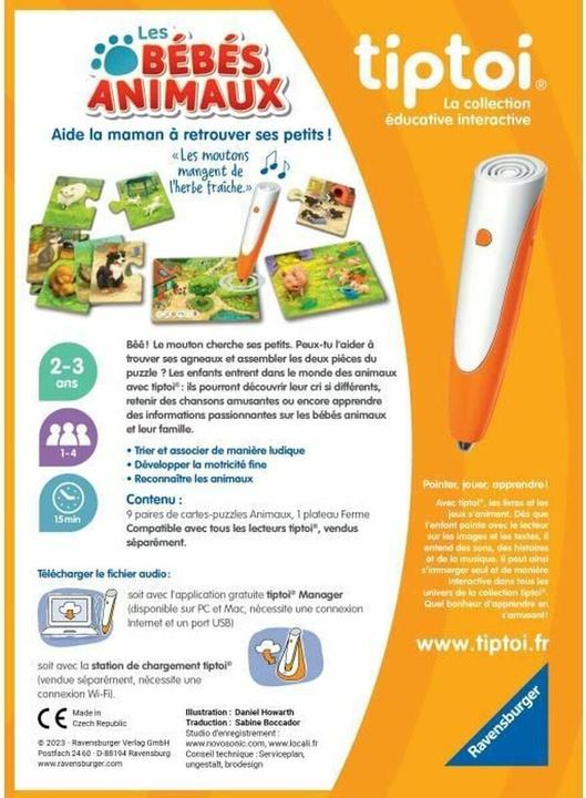 Produktbild tiptoi Puzzle Les bébés animaux (18 Teile)