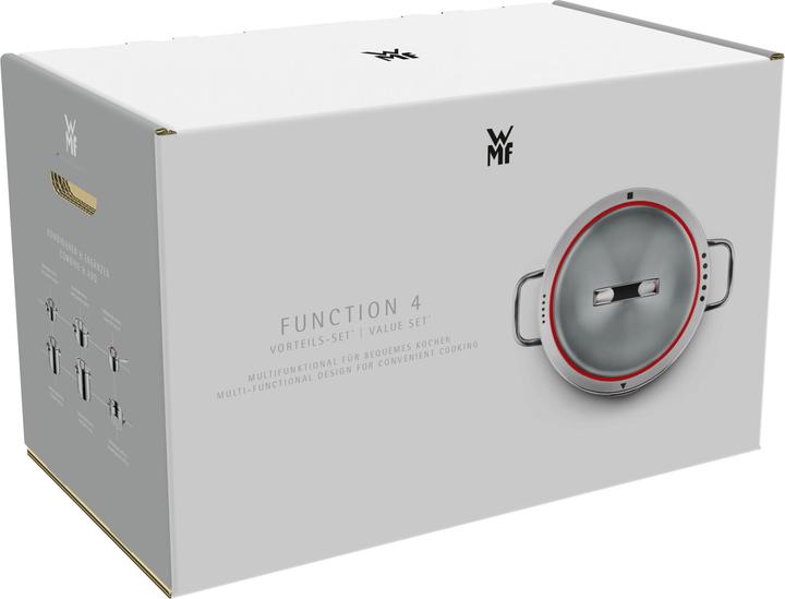 Immagine prodotto WMF Set di 4 pentole da 5 pezzi (760556380), acciaio inox (Acciaio inossidabile)