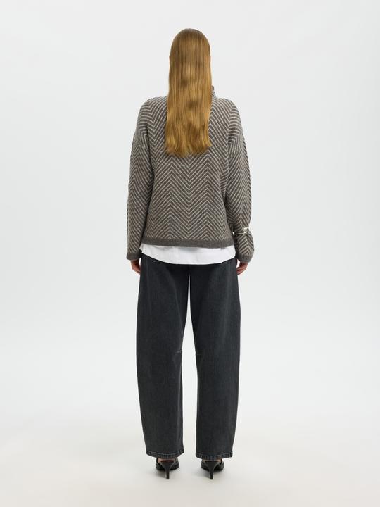 Produktbild Selected Fischgrät Strickpullover (S)