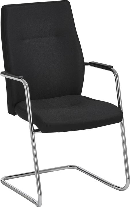 Nowy Styl Freischwinger, B 470 x T 470 x H 427 mm, inkl. Armlehnen, stapelbar bis 3 Stück, gepolstert &...