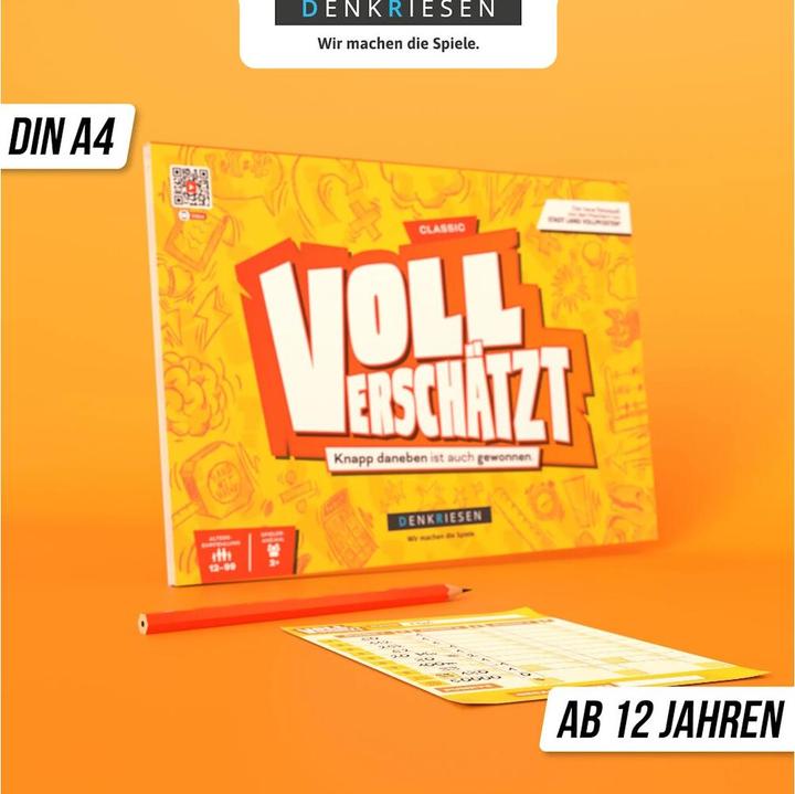 Productafbeelding Denkriesen Voll Verschätzt - A4 Blok Klassieke Editie (d) (Duits)