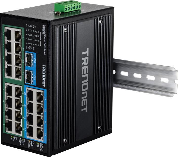 Actual product image Trendnet DIN-Rail Switch TI-PG262 26-Port Hardened Industrial (26 ports)