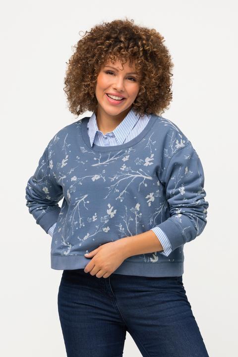 Produktbild Ulla Popken Sweatshirt, Oversized, kurz, Rundhals, Langarm (46, 48)
