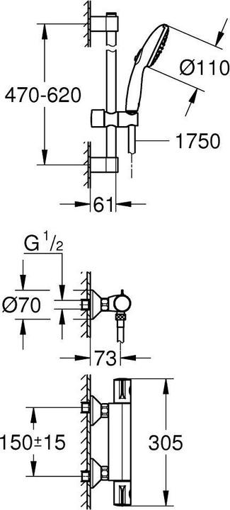 Actual product image Grohe Grohtherm 800