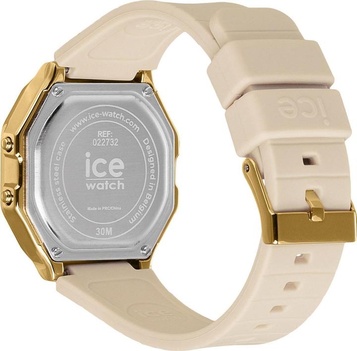 Actual product image ICE Watch ICE-Watch ICE digit retro - Metal gold mirror - Almond skin - Small wristwatch (Digital watch, 32 mm)