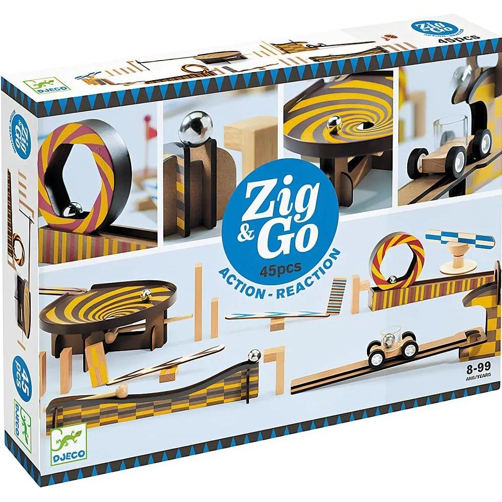 Djeco Kettenreaktionsspiel Zig & Go 45 Teile (DJ05643)
