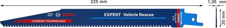 Produktbild Bosch Professional Zubehör EXPERT ‘Vehicle Rescue’ S 1157 CHM Säbelsägeblatt, 1 Stück