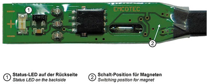 Image du produit Emcotec dpsi nano interrupteur magnétique 7a 20cm