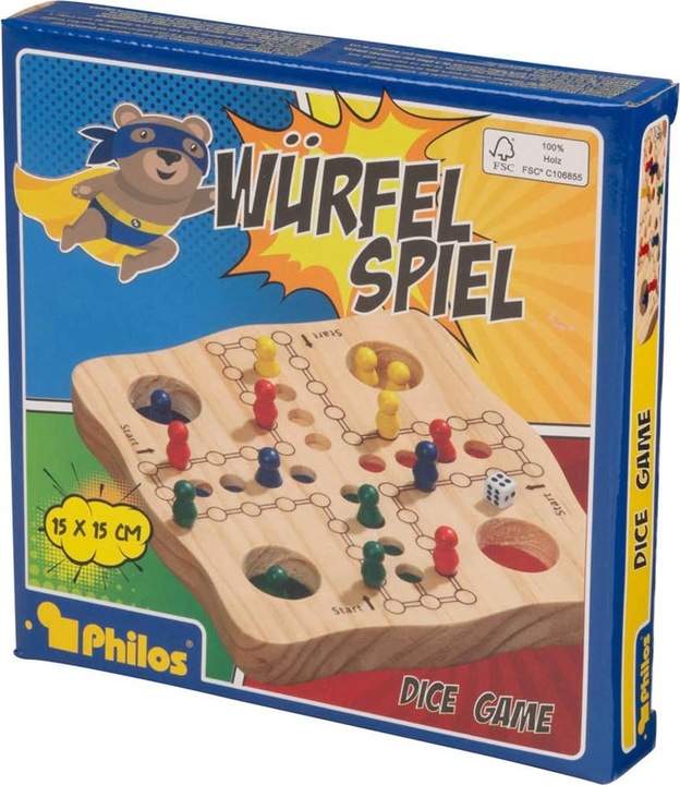 Actual product image Philos Dice game (Swedish)