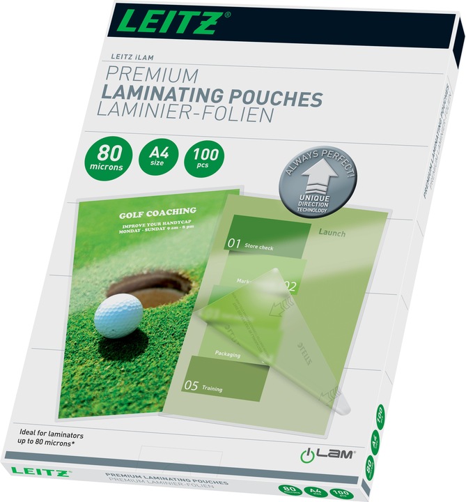 Productafbeelding Leitz Lamineerfilm (A4, 100 Stuk, 80 µm)