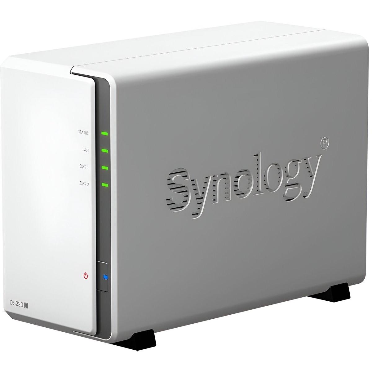 Synology DiskStation DS220J (2 x 3 TB), NAS, Weiss