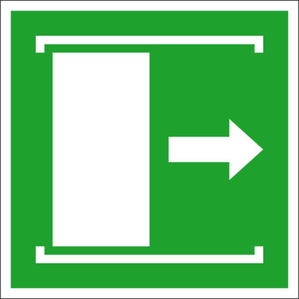 Wolk, Segnaletica di sicurezza, Fluchtwegschild Folie Schiebetür oeffnet nach rechts SafetyMarking