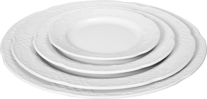Actual product image Güral Hotel porcelain series "Flora" flat plate (12 x, 25.50 cm)