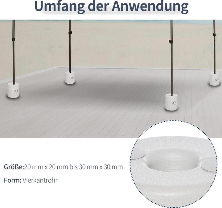 Image du produit Outsunny Gewichte für Faltpavillon (24 cm, 24 cm)