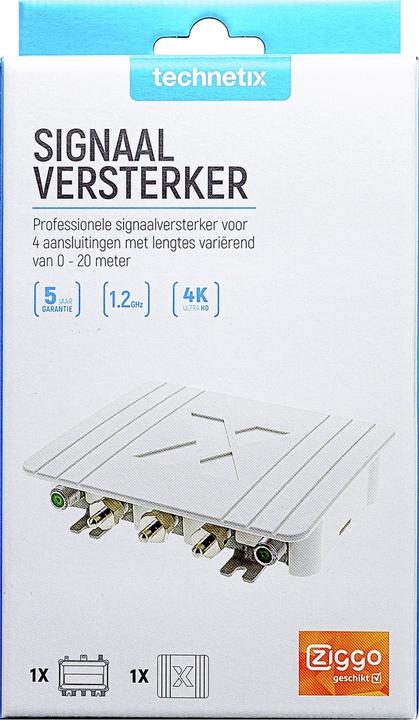 Technetix Versterker 5 - 1218 MHz 4 uitgangen (Versterker)
