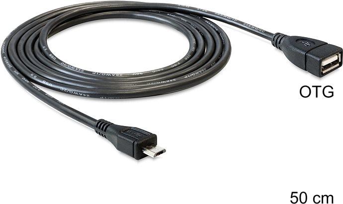 Produktbild Delock USB 2.0 Kabel (0.50 m, USB 2.0)