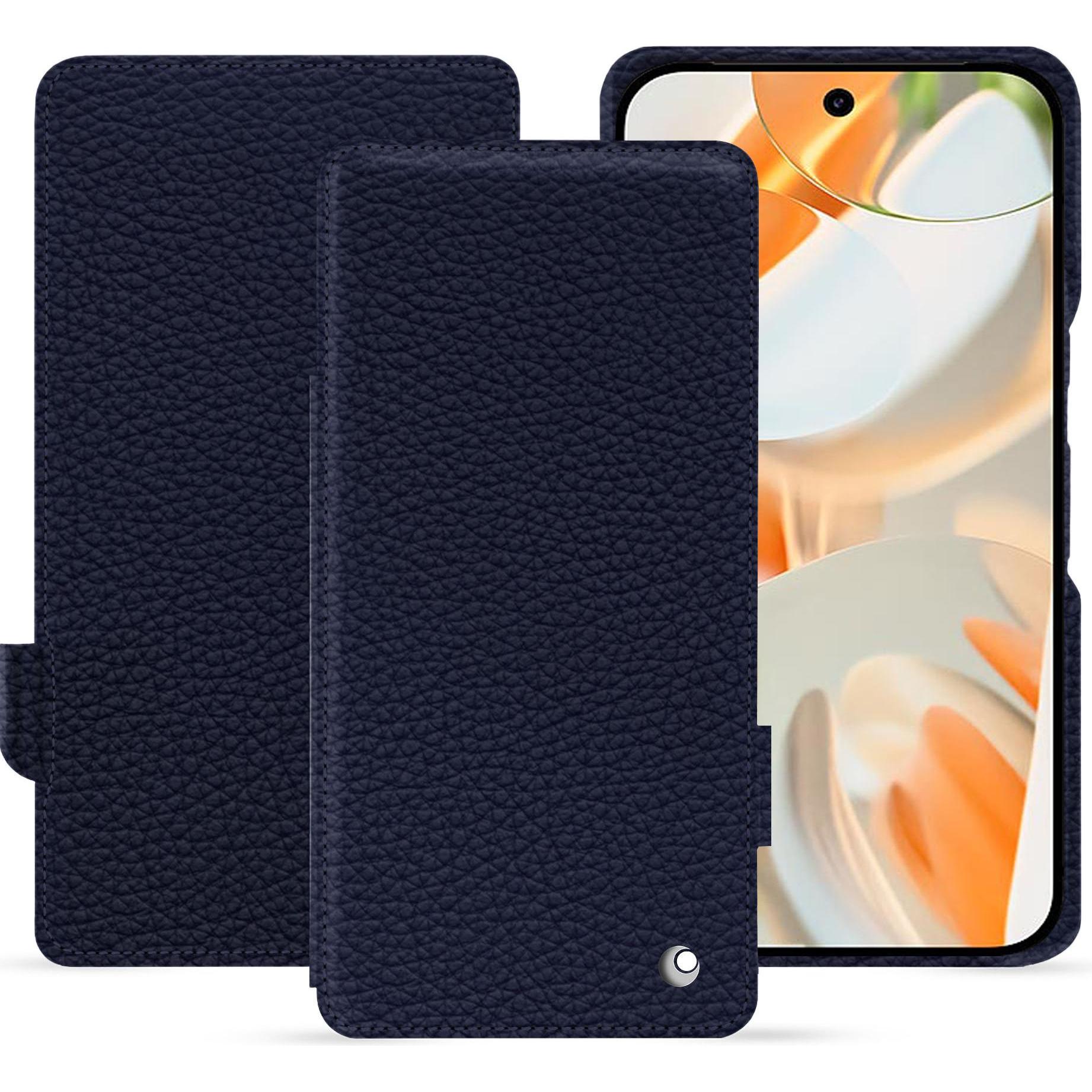 Noreve Lederschutzhülle horizontal (Google Pixel 9 Pro Fold), Smartphone Hülle, Violett