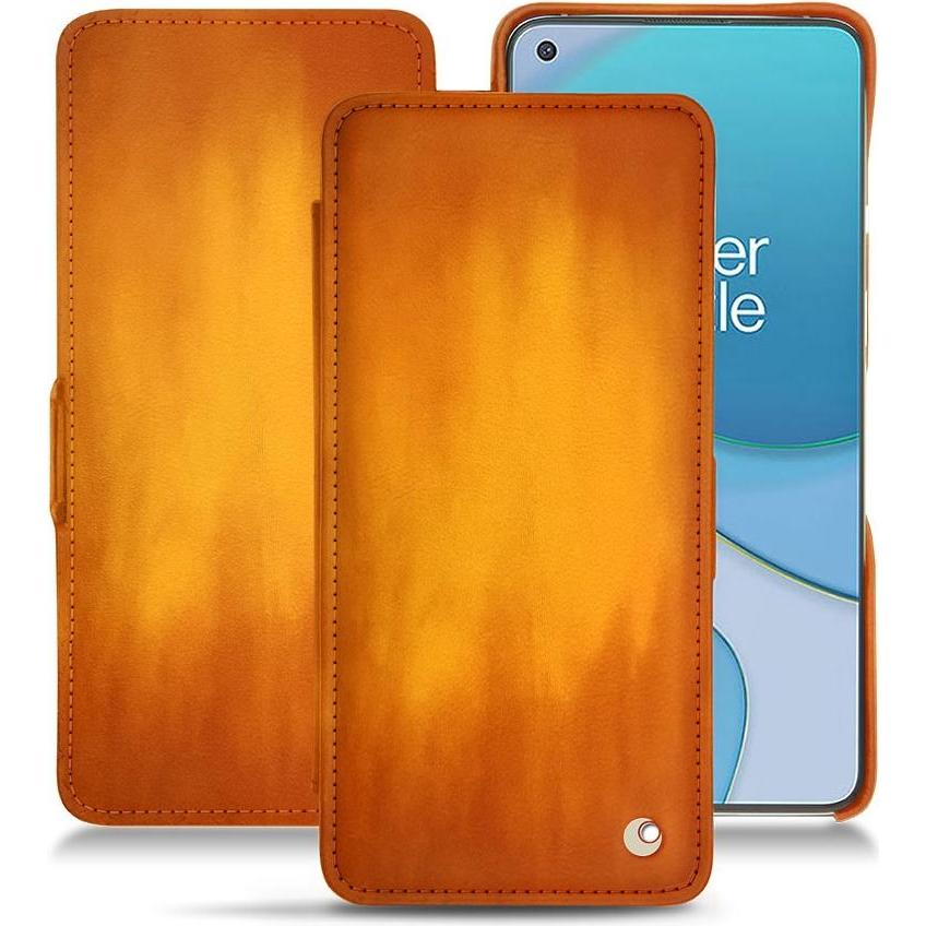 Noreve Lederschutzhülle horizontal (OnePlus 8T), Smartphone Hülle, Orange