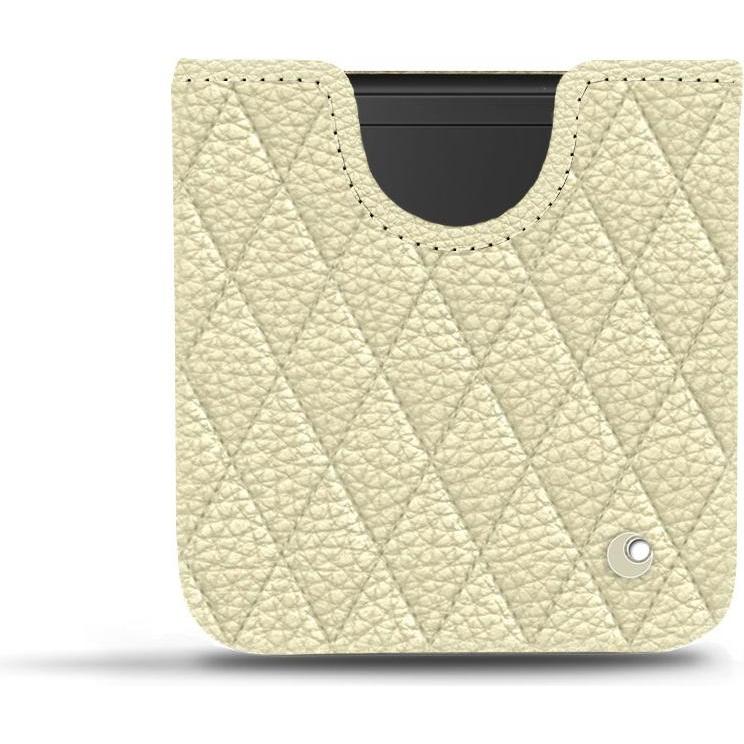 Noreve Lederschutzhülle (Samsung Galaxy Z Flip), Smartphone Hülle, Weiss