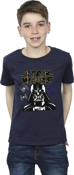 Immagine prodotto Star Wars Darth Vader Comp Logo Maglietta Ragazzi (140, 146)