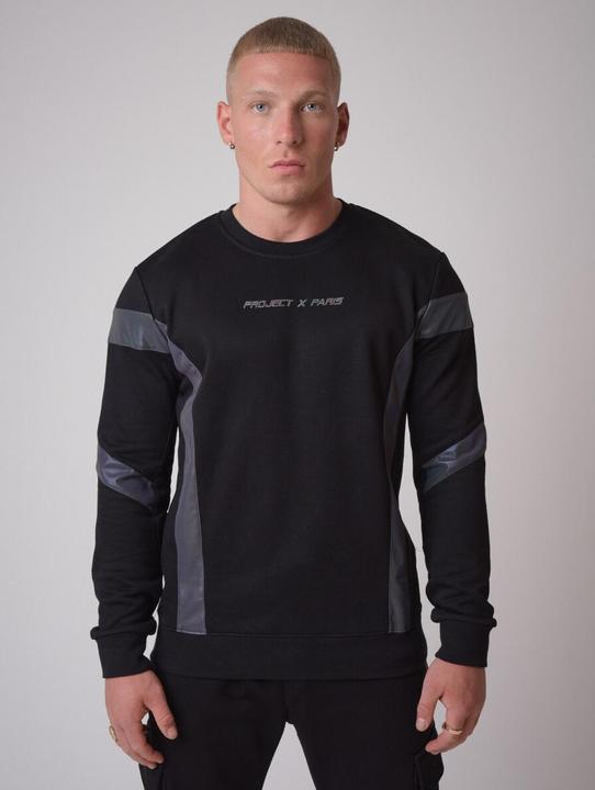 Actual product image Project X Paris round neck weathirt with reflective panel project x pari (S)