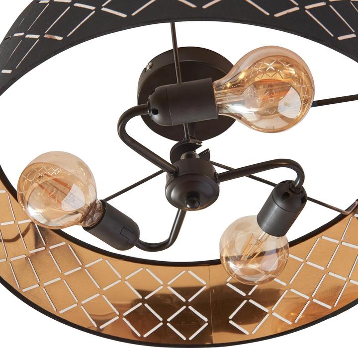 Produktbild Lux.Pro Deckenleuchte Bay Schwarz/Weiss (E27)