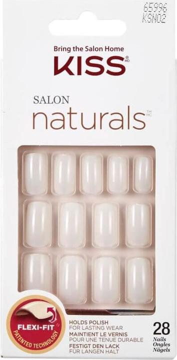Actual product image KISS Natural nails suitable for painting 65996 Salon Natu rals (Nails) 28 pcs (Artificial nails)
