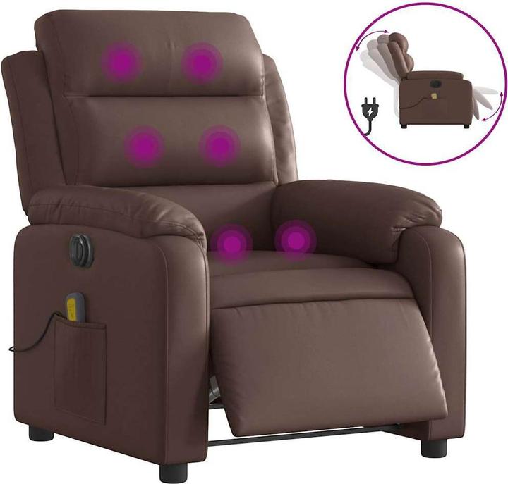 Produktbild vidaXL Massagesessel Elektrisch Sessel Fernsehsessel Relaxsessel Kunstleder