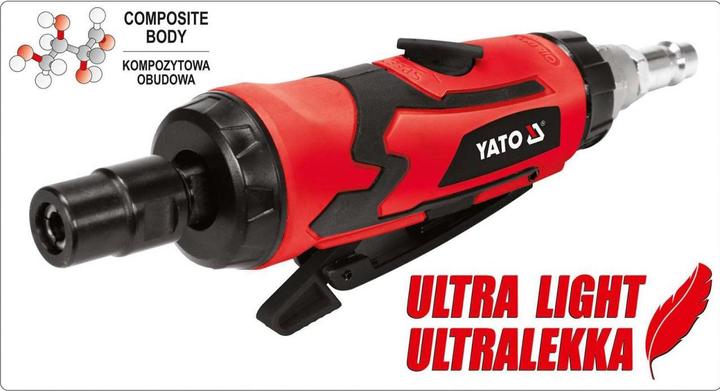 Actual product image Yato Professional Compressed Air Mini Cutter Straight | 6mm | YT-09633 (Eccentric grinder)