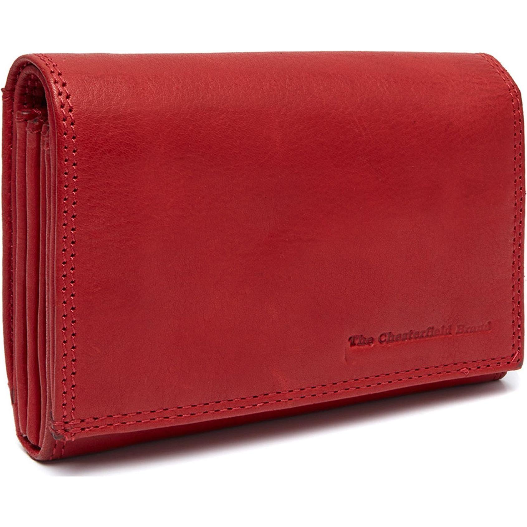 The Chesterfield Brand, Damen, Portemonnaie, Avola Geldbörse RFID Schutz Leder 14 cm, Rot