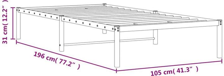 Image du produit vidaXL Bettgestell (100 x 190 cm)