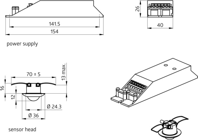 Actual product image BEG 92912 Presence detector PD9-M-SDB-DE RAL9010 (10 m)
