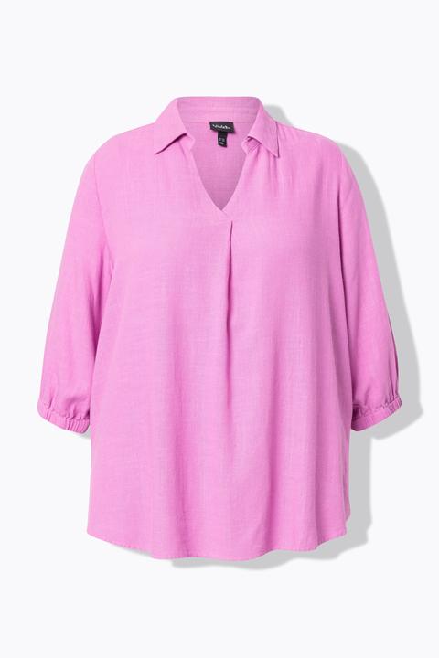 Actual product image Ulla Popken Linen Blend Blouse (60)