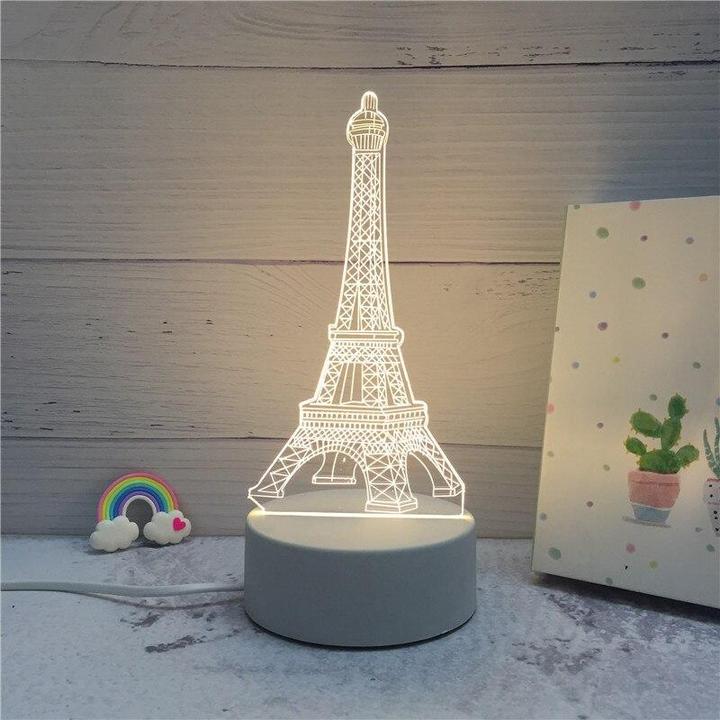 Actual product image JTI 3D LED lamp - Eiffel Tower