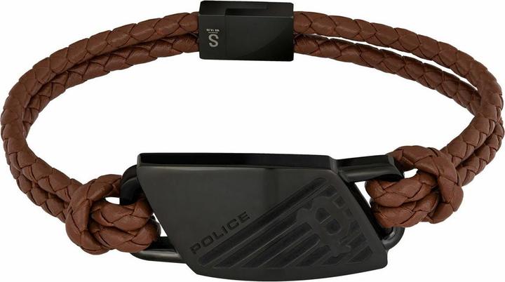 Immagine prodotto Police Bracciale Matobo PJ26559BLB.02 Uomo (19 cm, Acciaio inossidabile, Cuoio)