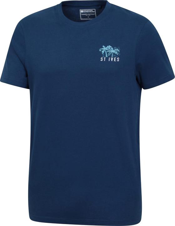 Actual product image Mountain Warehouse Mens St Ives Printed Organic T-Shirt (M)