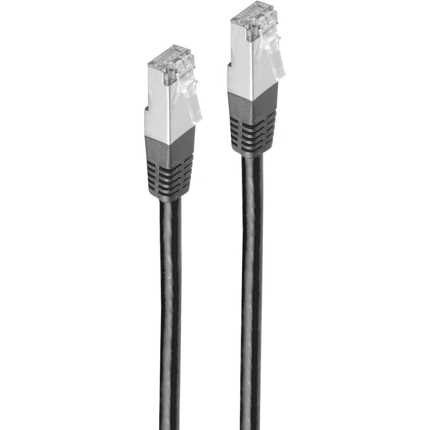 Thumbnail - Shiverpeaks BASIC-S Patchkabel, Kat. 5e, F/UTP, 7,50 m schwarz RJ45 Stecker (F/UTP, CAT5e, 7.50 m), Netzwerkkabel