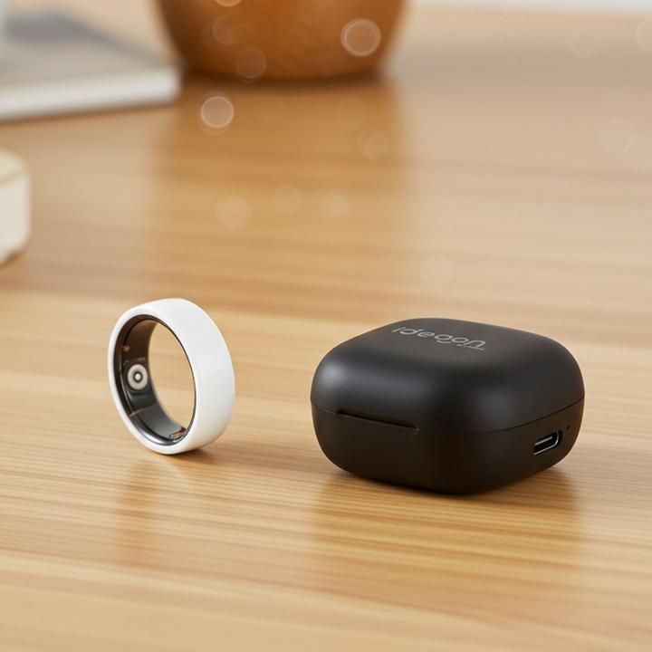 Produktbild Ideoon Smart-Ring, weiss, Keramik, inkl. Ladebox, Grösse 65 (65, Weiss)