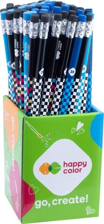Produktbild GDD Bleistift mit Radiergummi 2B Skate (72 Stück) HAPPY COLOR (2B, 72x)