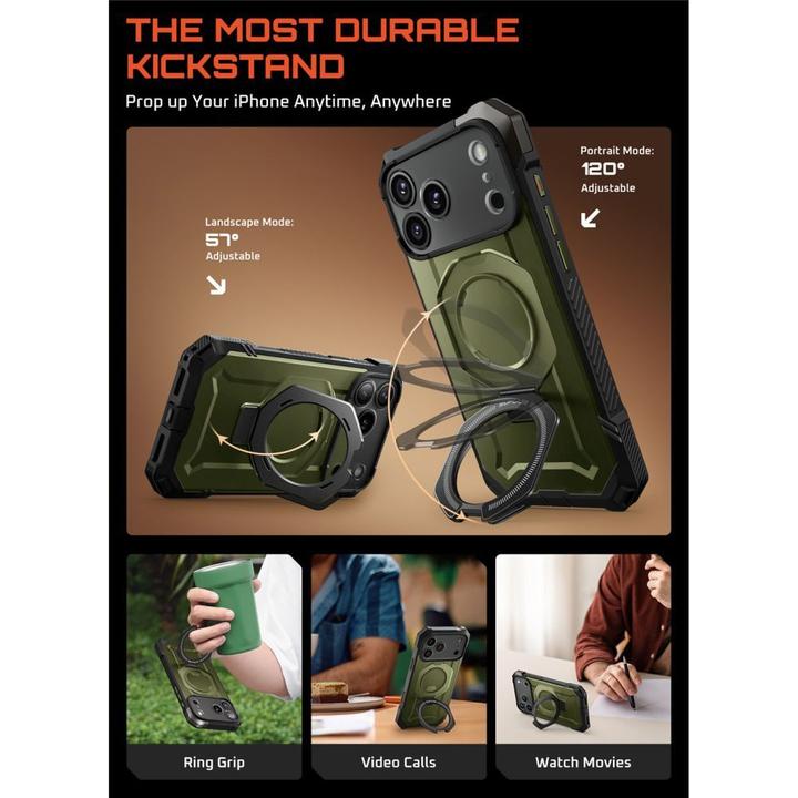 Actual product image Supcase UB Grip Mag MagSafe Case für iPhone 17 Pro Max - Grün (Apple iPhone 17 Pro Max)