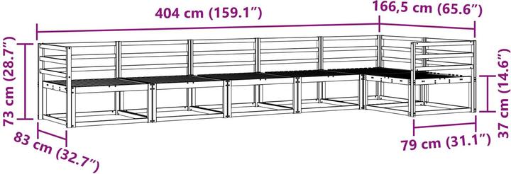 Produktbild vidaXL Outdoor-Sofa